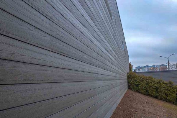 Вентилируемый фасад из ДПК Twinson O-Wall (Бельгия)